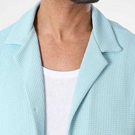 Uniplay - Camicia azzurra a maniche corte