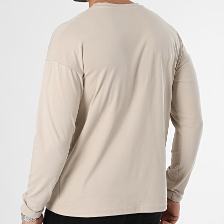 Uniplay - Camiseta de manga larga beige oscuro