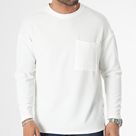 Uniplay - Maglietta bianca a maniche lunghe