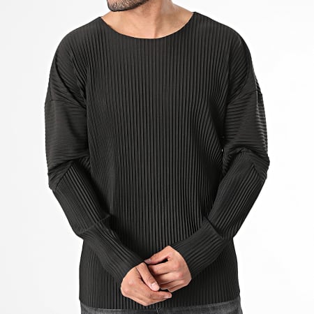 Uniplay - Camiseta negra de manga larga