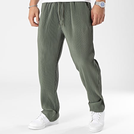 Uniplay - Pantaloni larghi verde cachi scuro