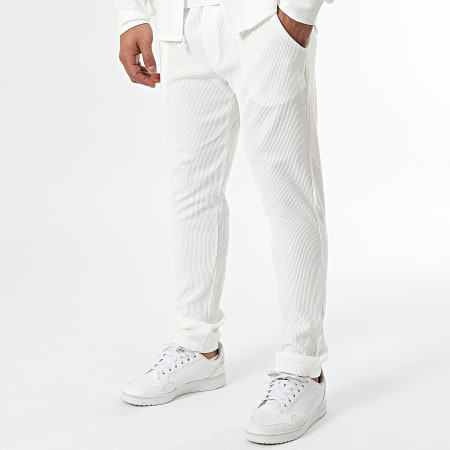 Uniplay - Set di maglietta bianca e pantaloni da jogging