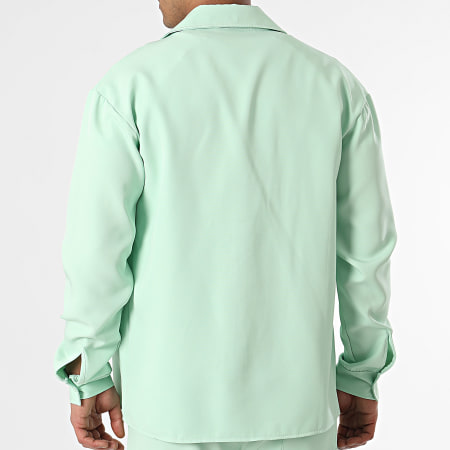 Uniplay - Conjunto de sobrecamisa y pantalón cargo verde