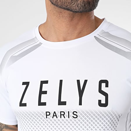 Zelys Paris - Set di maglietta bianca e nera e pantaloncini da jogging