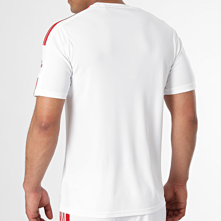 Adidas Sportswear - Squad 21 Set pantaloncini da jogging e maglietta a righe GN5725 GN5770 Bianco