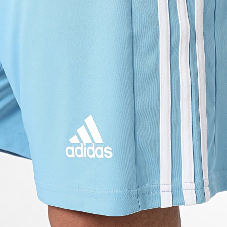 Adidas Sportswear - Squad 21 Set pantaloncini da jogging e maglietta a righe GN6726 GN6720 Azzurro