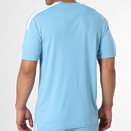 Adidas Sportswear - Squad 21 Set pantaloncini da jogging e maglietta a righe GN6726 GN6720 Azzurro