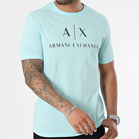 Armani Exchange - Tee Shirt Slim 8NZTCJ-Z8H4Z Bleu Clair