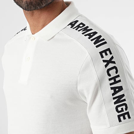 Armani Exchange - Polo Manches Courtes 3DZFLA-ZJM5Z Blanc