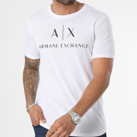 Armani Exchange - Tee Shirt Slim 8NZTCJ-Z8H4Z Blanc