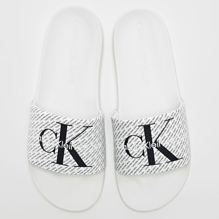 Calvin Klein - Claquettes AOP 0955 Blanc