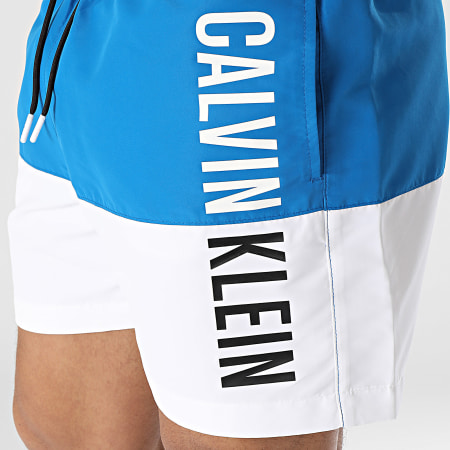 Calvin Klein - Pantaloncini da bagno con coulisse 0994 Blu Bianco