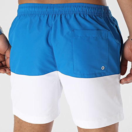 Calvin Klein - Pantalones cortos de baño con cordón 0994 Azul Blanco