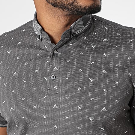 Classic Series - Polo Manches Courtes Slim Gris Anthracite