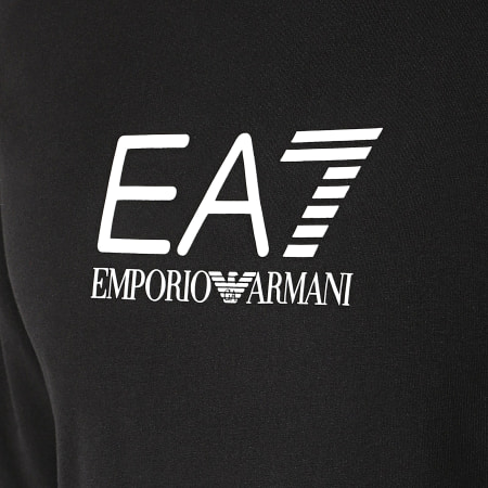 EA7 Emporio Armani - 3DPV09-PJLIZ Tuta da ginnastica nera con strisce