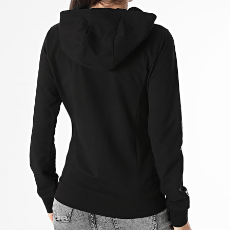 EA7 Emporio Armani - Sudadera con capucha y cremallera para mujer 3DTM05-TJTXZ Negro