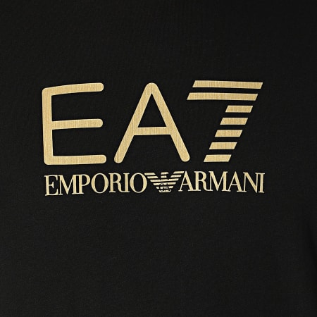 EA7 Emporio Armani - Tee Shirt 3DPT08-PJM9Z Noir Doré