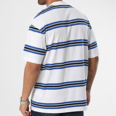 Hugo Blue - Camiseta de rayas Natinolo 50511001 Blanco