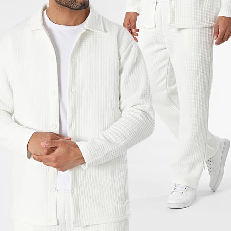 Ikao - Set camicia e pantaloni bianchi