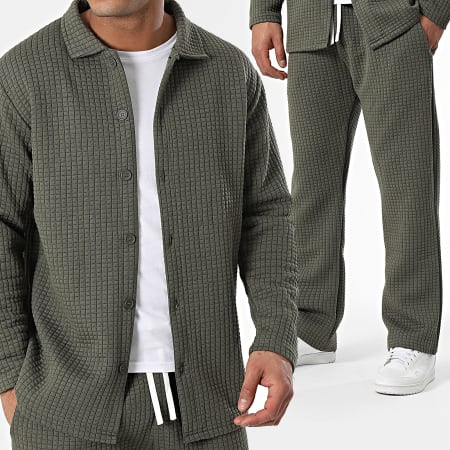 Ikao - Set maglia e pantaloni verde cachi
