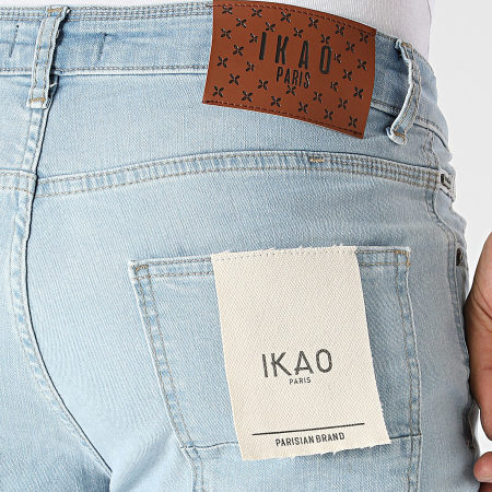 Ikao - Jeans slim con lavaggio blu
