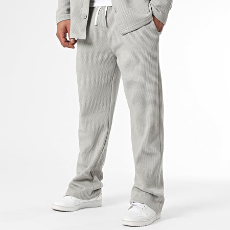 Ikao - Conjunto de sobrecamisa y pantalón gris
