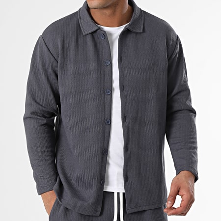 Ikao - Set di maglia e pantaloni grigio antracite