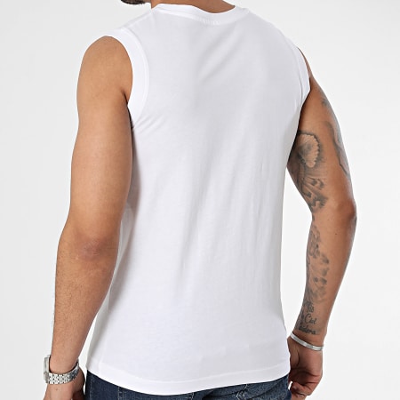 Kappa - Korpo Cadwal 303HZB0 Camiseta sin mangas blanca con logotipo