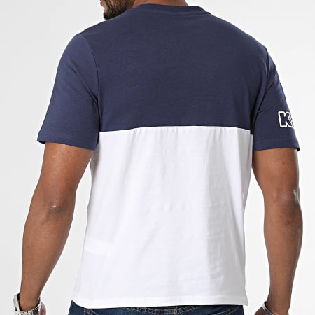 Kappa - Tee Shirt Logo Feffo 381N5UW Bleu Marine Blanc