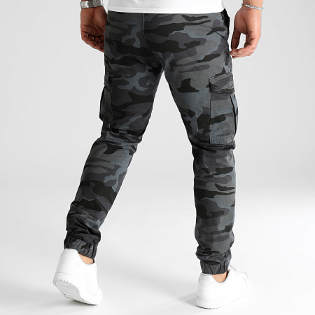 LBO - Lote de 2 pantalones cargo regular fit 3054 3174 Charcoal Grey Camouflage Grey