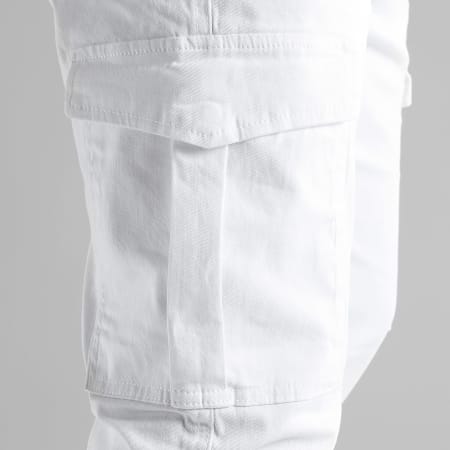 LBO - Lote de 2 pantalones cargo de ajuste regular 2715 3174 Blanco Gris marengo