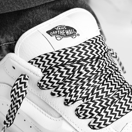 Vans - Knu Skool 9QCW00 Superlaced Piel Verdadero Blanco Negro Sneakers