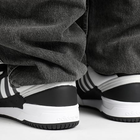 Adidas Originals - Baskets Team Court 2 IF1197 Core Black Grey Five Footwear White x Superlaced Gros Lacets
