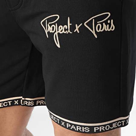 Project X Paris - Short Jogging 2340019 Noir Beige