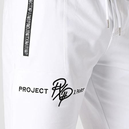 Project X Paris - Short Jogging 2240218 Blanc Noir