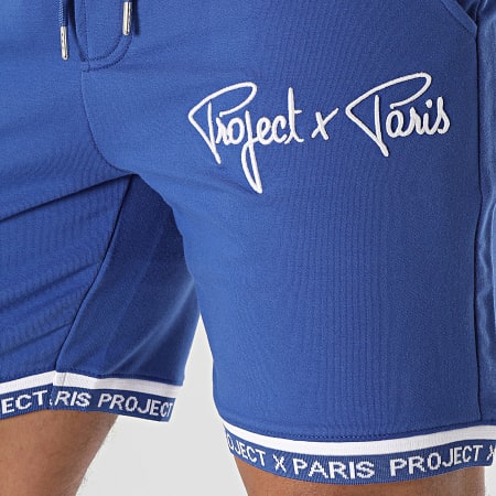 Project X Paris - Short Jogging 2340019 Bleu Roi Blanc