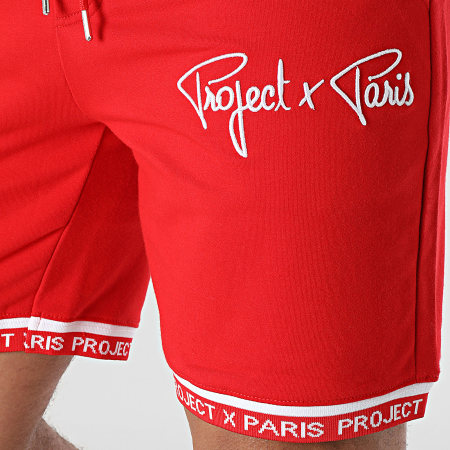 Project X Paris - Pantaloncini da jogging 2340019 Rosso Bianco