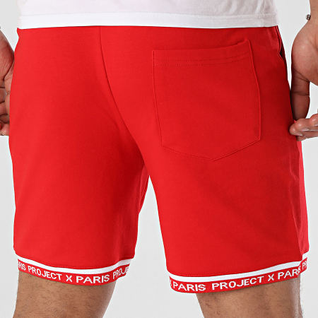 Project X Paris - Short Jogging 2340019 Rouge Blanc