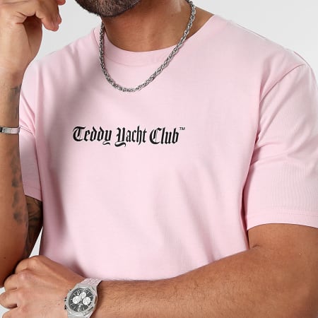 Teddy Yacht Club - Tee Shirt Oversize Art Series Dripping Pink Rose