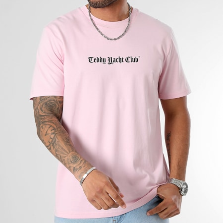 Teddy Yacht Club - Tee Shirt Oversize Art Series Dripping Pink Rose