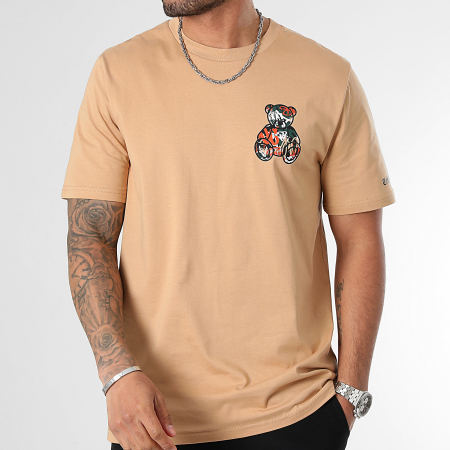 Teddy Yacht Club - Tee Shirt Oversize Art Serie Essential Orange Camel