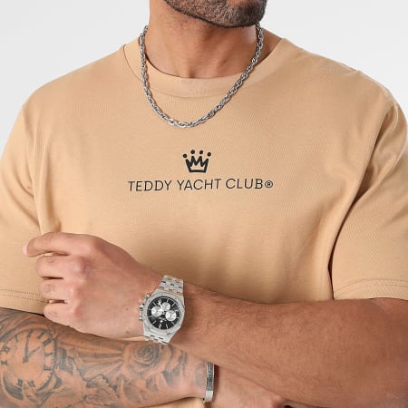 Teddy Yacht Club - Camiseta oversize Maison De Couture Rush Camel Negro