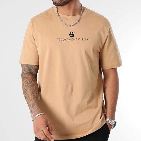 Teddy Yacht Club - Camiseta oversize Maison De Couture Rush Camel Negro