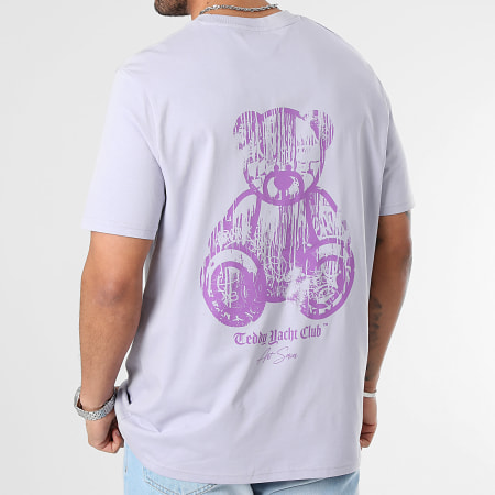 Teddy Yacht Club - Oversized Art-serie Dripping Purple T-shirts