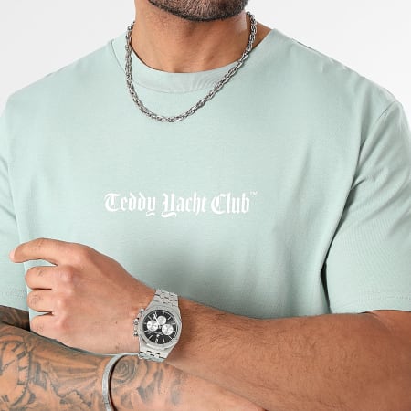 Teddy Yacht Club - Tee Shirt Oversize Art Series Dripping Orange Vert Clair