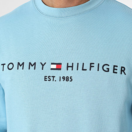 Tommy Hilfiger - Tommy Logo Sudadera cuello redondo 1596 Azul claro