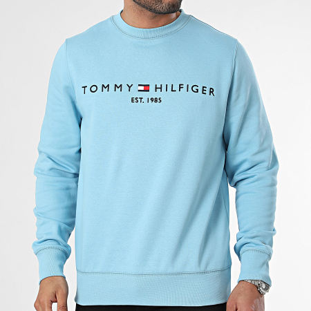 Tommy Hilfiger - Tommy Logo Sudadera cuello redondo 1596 Azul claro