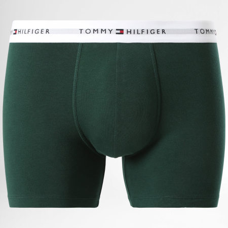 Tommy Hilfiger - Set di 3 boxer 2941 verde kaki blu navy verde