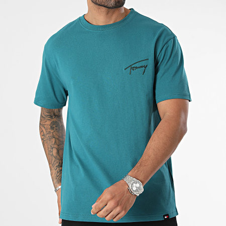 Tommy Jeans - Camiseta Regular Signature 7994 Pato Azul