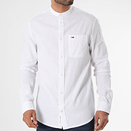 Tommy Jeans - Chemise Manches Longues Blend 8964 Blanc